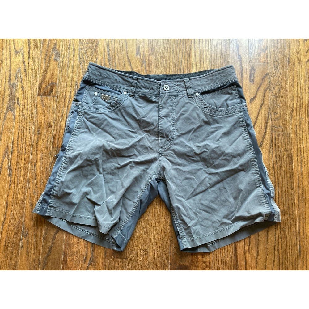 KUHL Radikl Shorts Mens 36 Gray Hybrid Stretch Outdoor Hiking Trail 5068